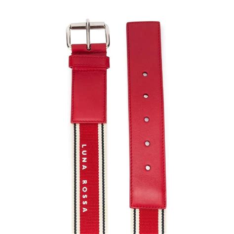 prada leather runway belt|Prada rossa leather belt.